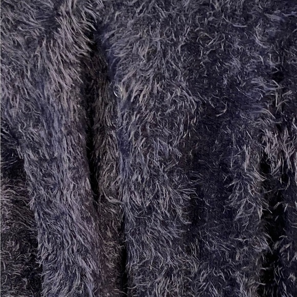 Zara Girls Winter Collection Deep Purple Fuzzy Cardigan Size 11-12 - Picture 8 of 13